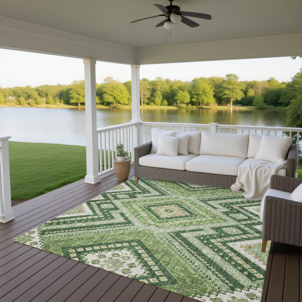 dalyn portico po5 green rug