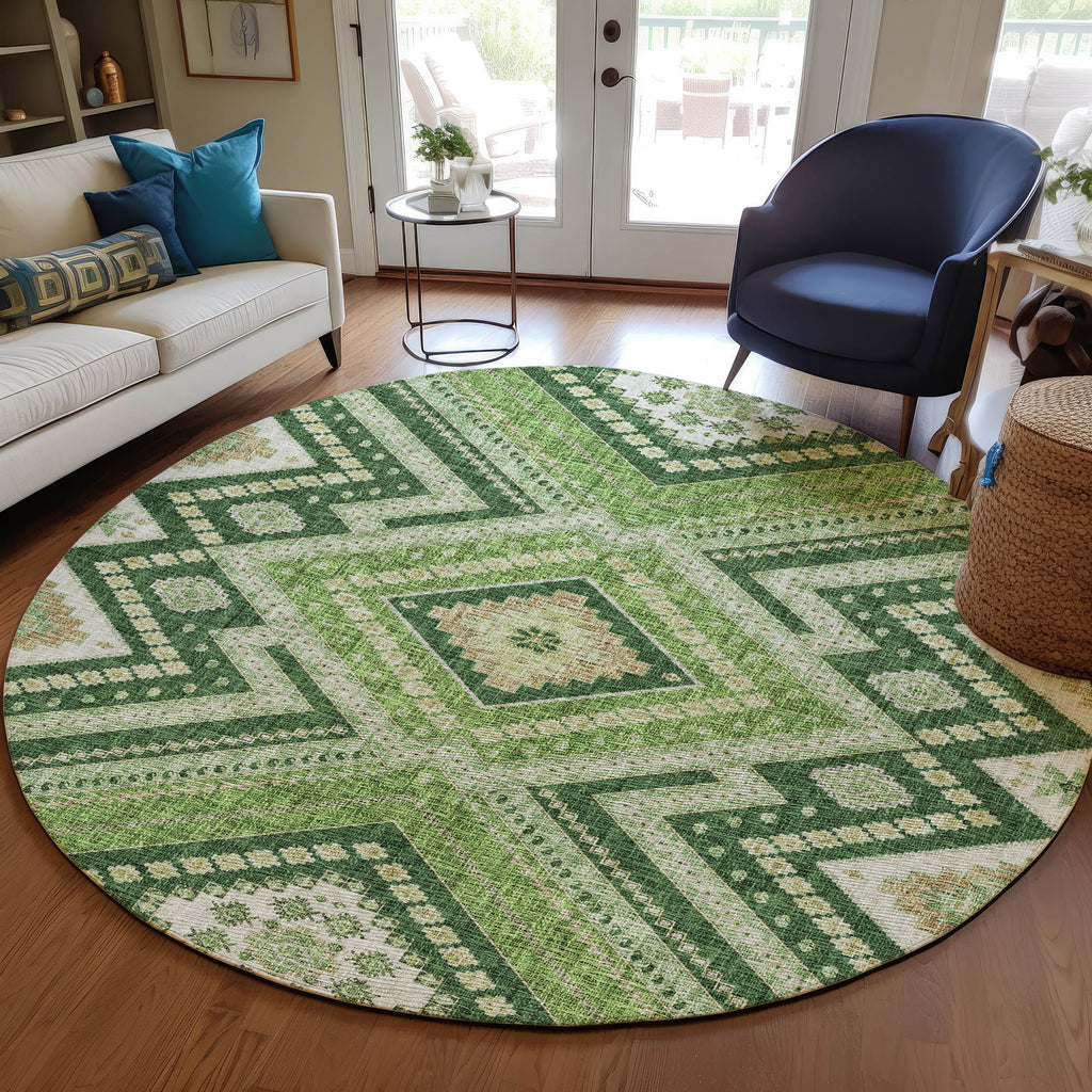dalyn portico po5 green rug