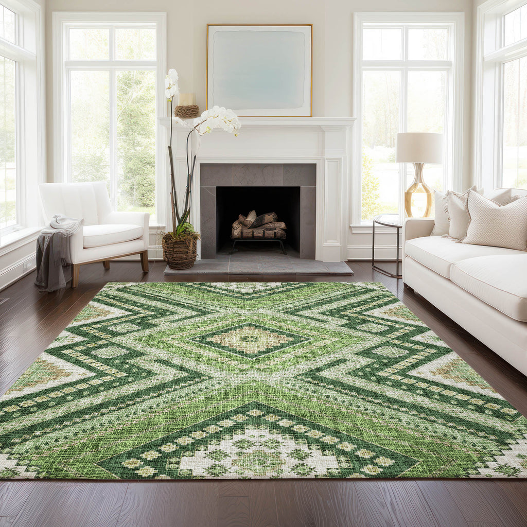 dalyn portico po5 green rug