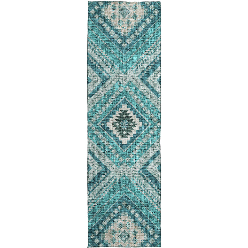 dalyn portico po5 teal rug
