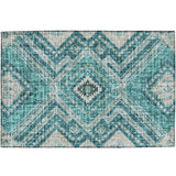 dalyn portico po5 teal rug