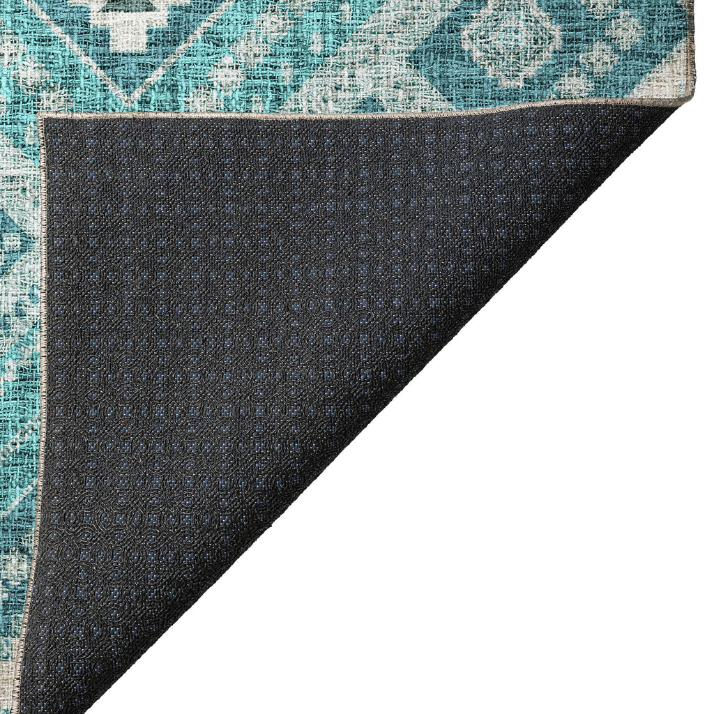 dalyn portico po5 teal rug