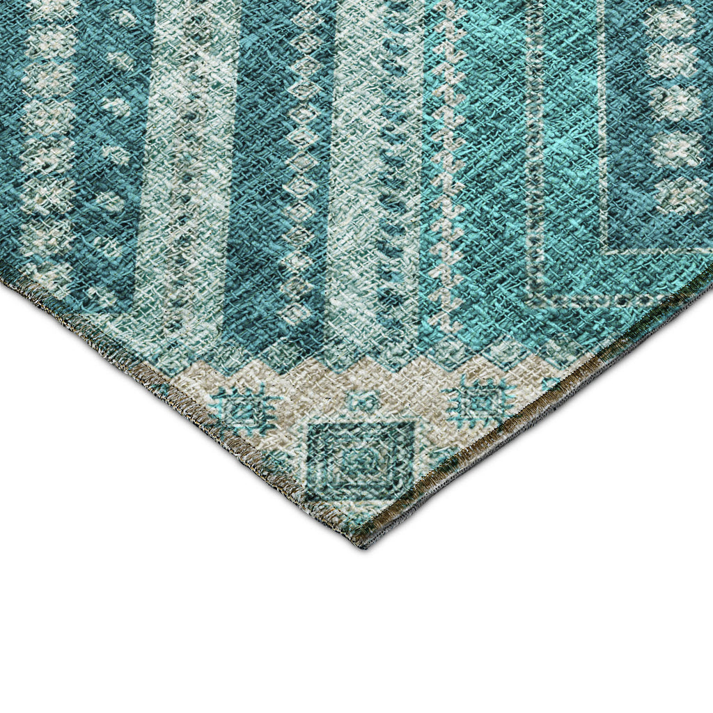 dalyn portico po5 teal rug