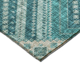 dalyn portico po5 teal rug