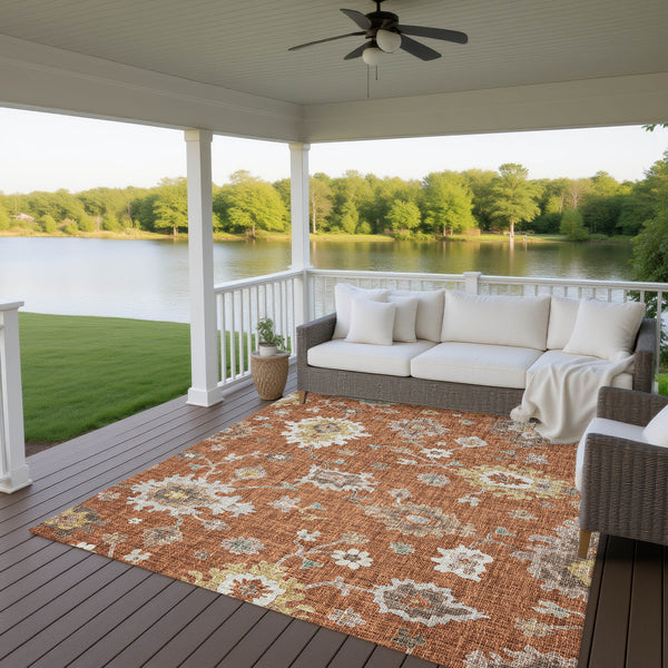 dalyn portico po6 paprika rug