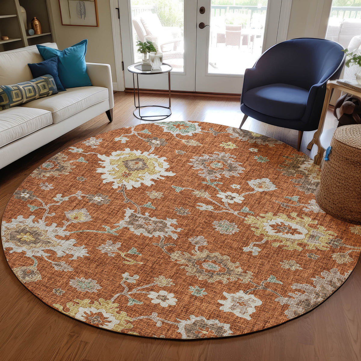 dalyn portico po6 paprika rug