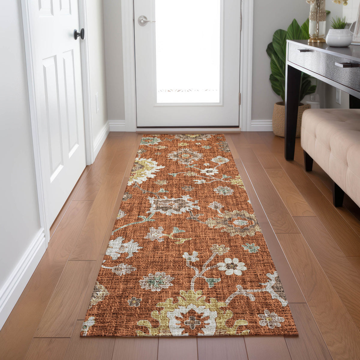 dalyn portico po6 paprika rug