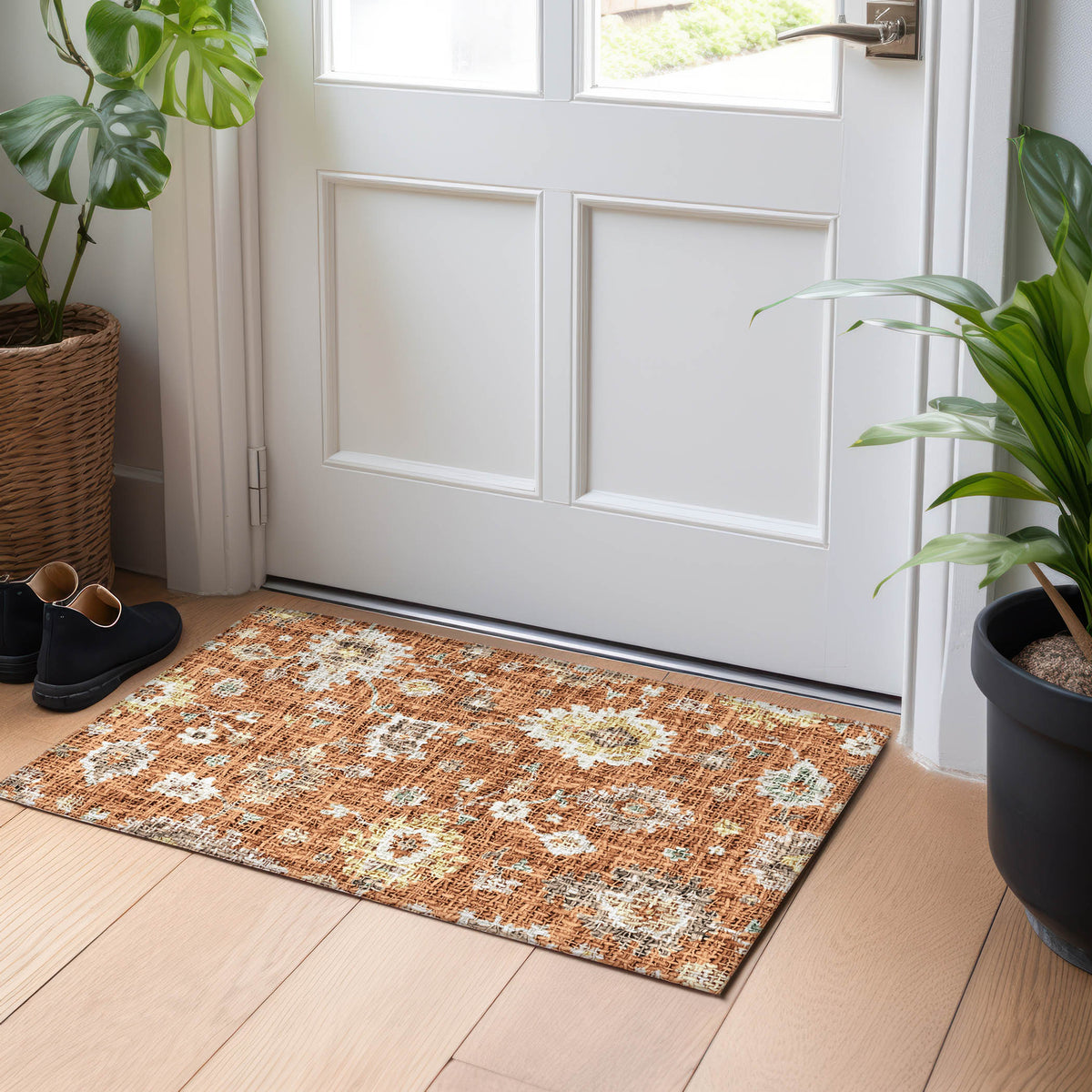 dalyn portico po6 paprika rug