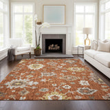 dalyn portico po6 paprika rug