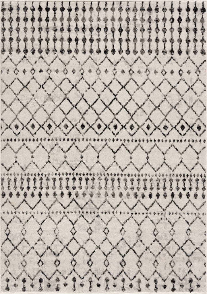 Hauteloom Cowplain COWPL Black Machine Made Polypropylene Rug