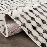 Hauteloom Cowplain COWPL Black Machine Made Polypropylene Rug