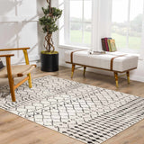 Hauteloom Cowplain COWPL Black Machine Made Polypropylene Rug