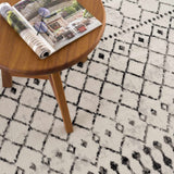 Hauteloom Cowplain COWPL Black Machine Made Polypropylene Rug