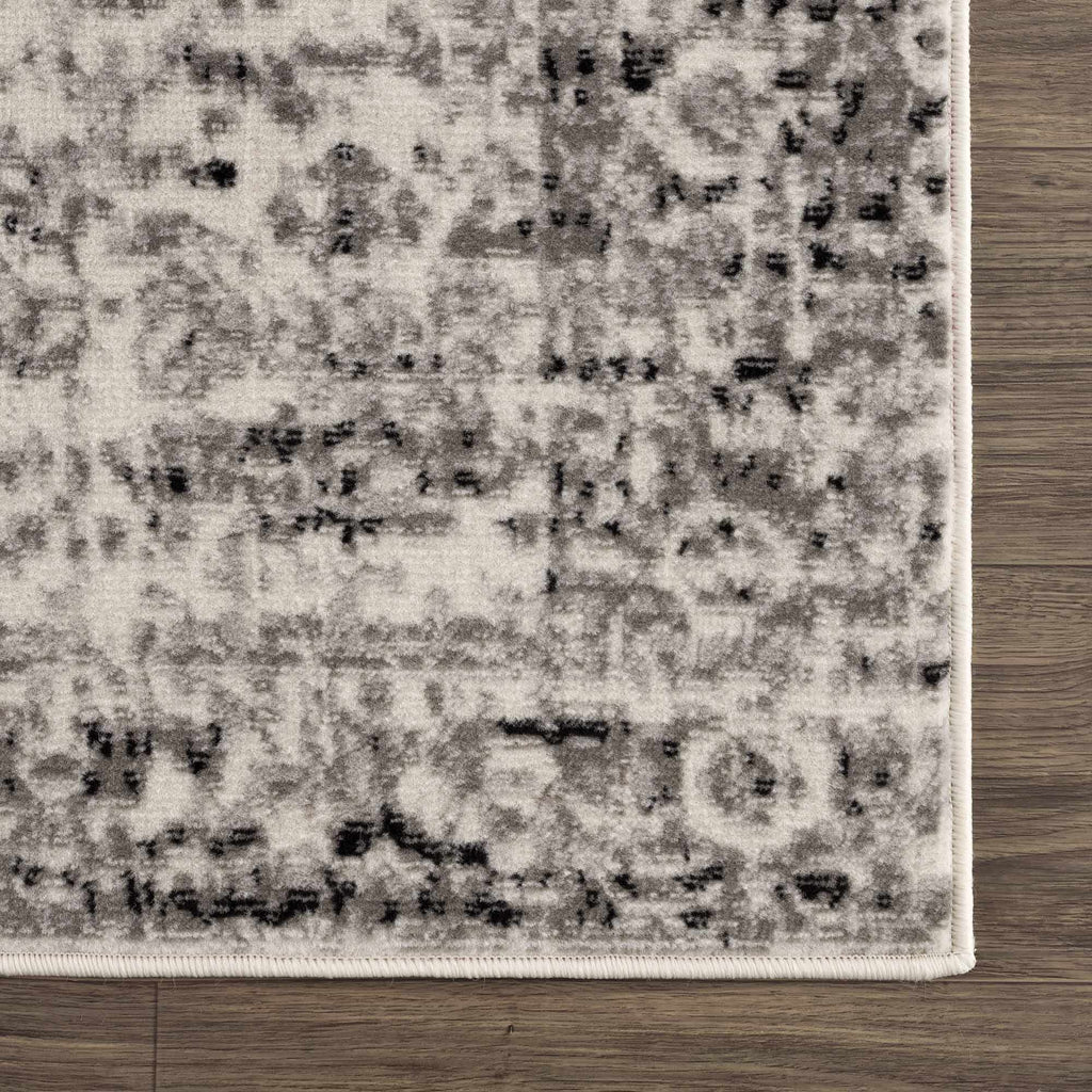 Hauteloom Park PRKOS Medium Gray Machine Made Polypropylene Rug