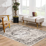 Hauteloom Park PRKOS Medium Gray Machine Made Polypropylene Rug