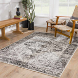 Hauteloom Park PRKOS Medium Gray Machine Made Polypropylene Rug