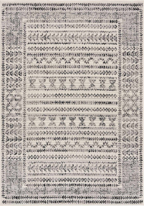 Hauteloom Greig GREI Black Machine Made Polypropylene Rug