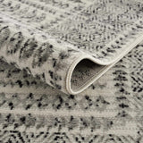 Hauteloom Greig GREI Black Machine Made Polypropylene Rug