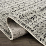 Hauteloom Greig GREI Black Machine Made Polypropylene Rug