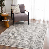 Hauteloom Greig GREI Black Machine Made Polypropylene Rug