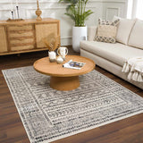 Hauteloom Greig GREI Black Machine Made Polypropylene Rug