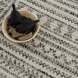 Hauteloom Greig GREI Black Machine Made Polypropylene Rug