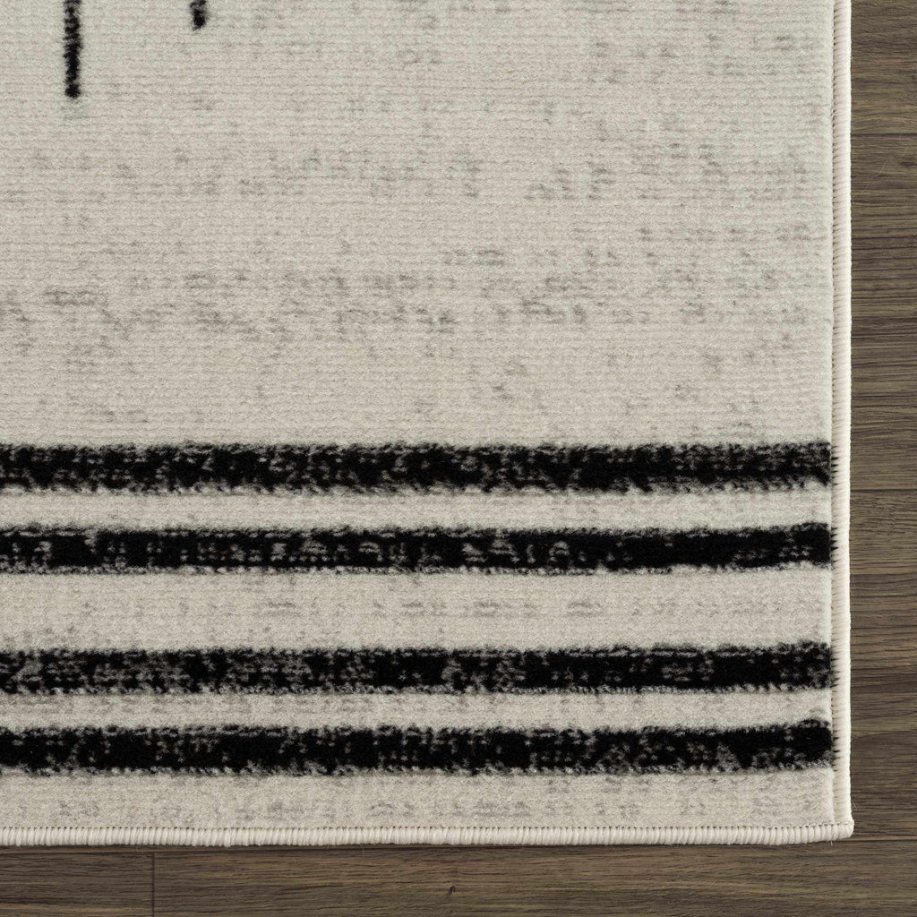 Hauteloom Angus ANGUS Black Machine Made Polypropylene Rug