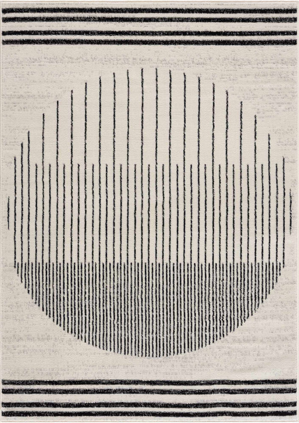 Hauteloom Angus ANGUS Black Machine Made Polypropylene Rug
