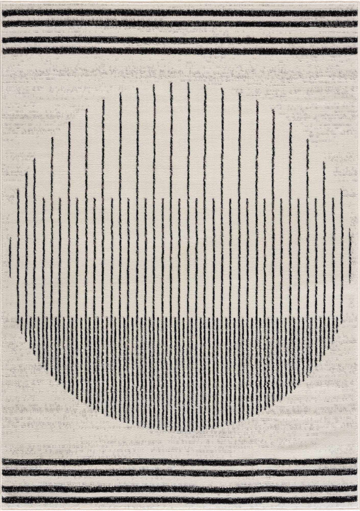 Hauteloom Angus ANGUS Black Machine Made Polypropylene Rug