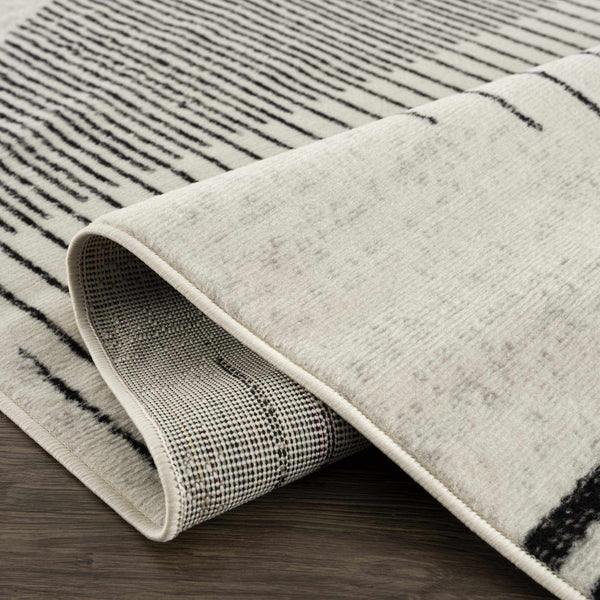 Hauteloom Angus ANGUS Black Machine Made Polypropylene Rug