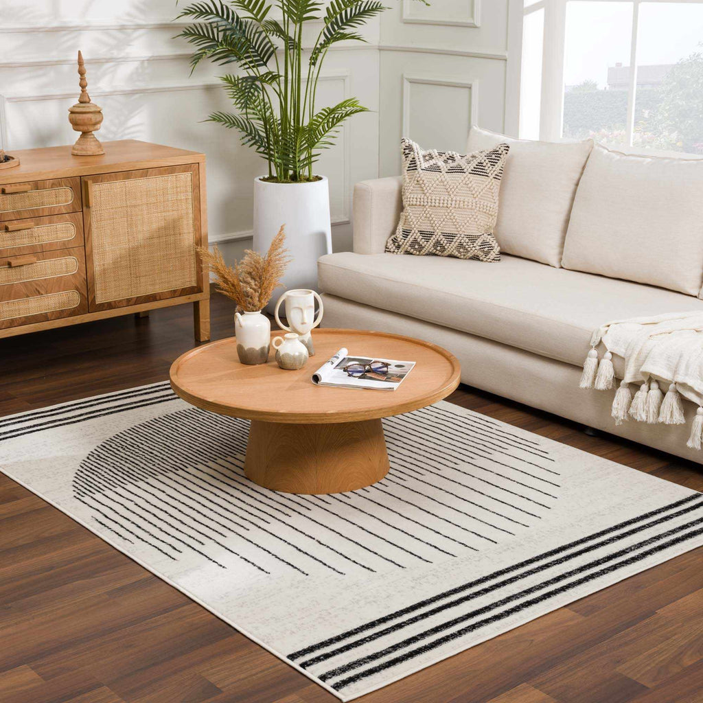 Hauteloom Angus ANGUS Black Machine Made Polypropylene Rug