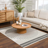 Hauteloom Angus ANGUS Black Machine Made Polypropylene Rug