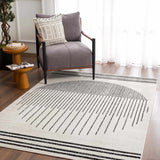 Hauteloom Angus ANGUS Black Machine Made Polypropylene Rug