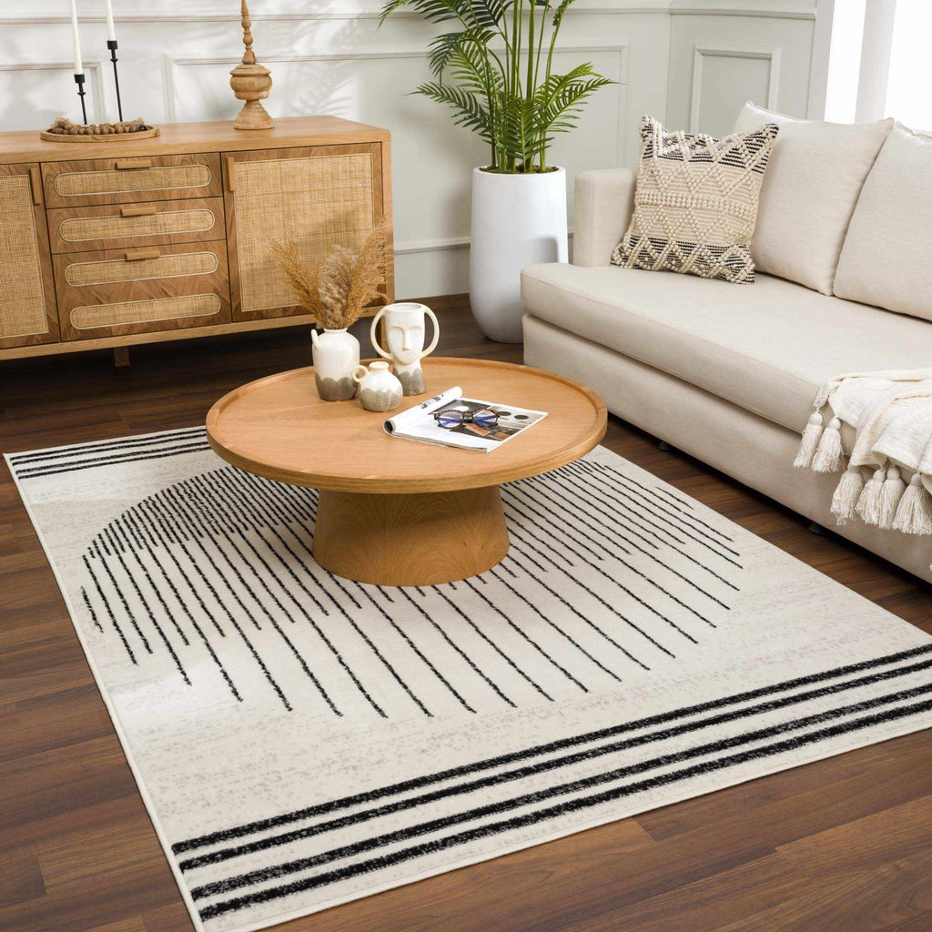 Hauteloom Angus ANGUS Black Machine Made Polypropylene Rug