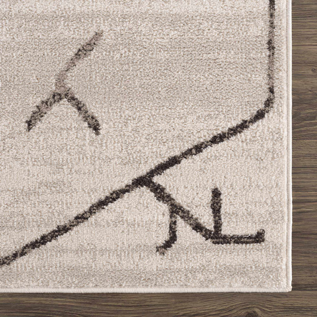 Hauteloom Azzan HPTKAZZANA1 Cream Machine Made Polypropylene Rug
