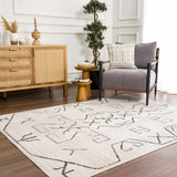 Hauteloom Azzan HPTKAZZANA1 Cream Machine Made Polypropylene Rug
