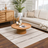 Hauteloom Limited Edition HPTKDEJA8A1 Cream Machine Made Polypropylene Rug