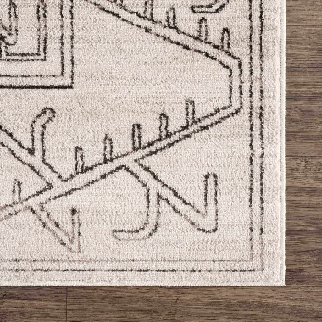 Hauteloom Limited Edition HPTKDIVYAA1 Cream Machine Made Polypropylene Rug