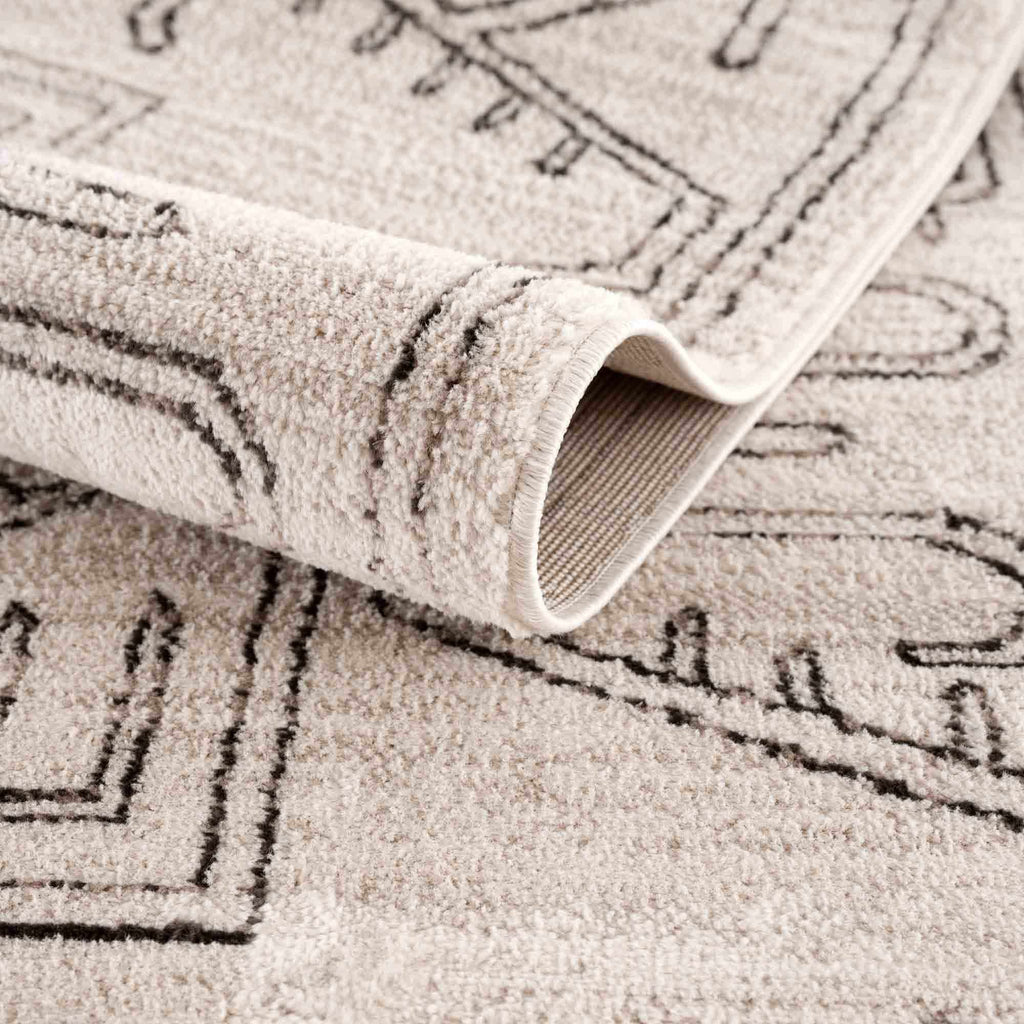 Hauteloom Limited Edition HPTKDIVYAA1 Cream Machine Made Polypropylene Rug