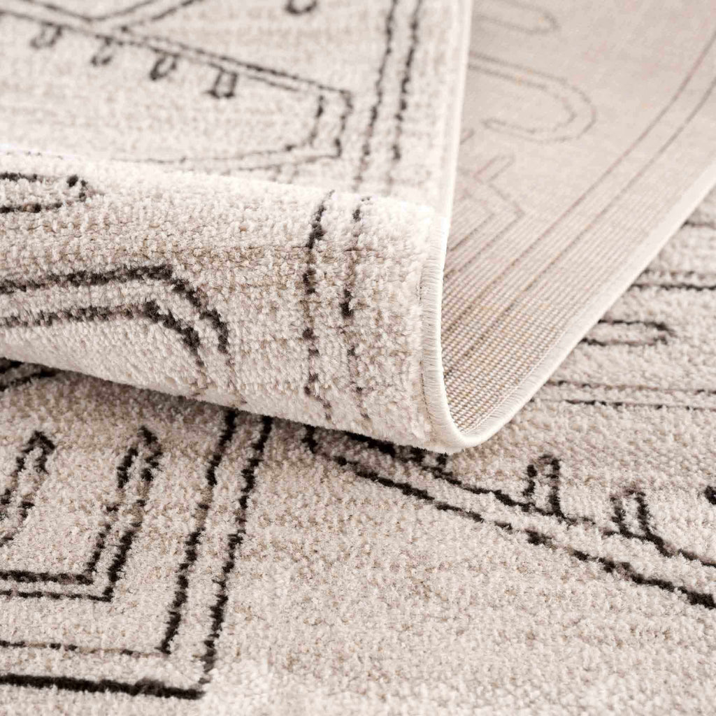 Hauteloom Limited Edition HPTKDIVYAA1 Cream Machine Made Polypropylene Rug