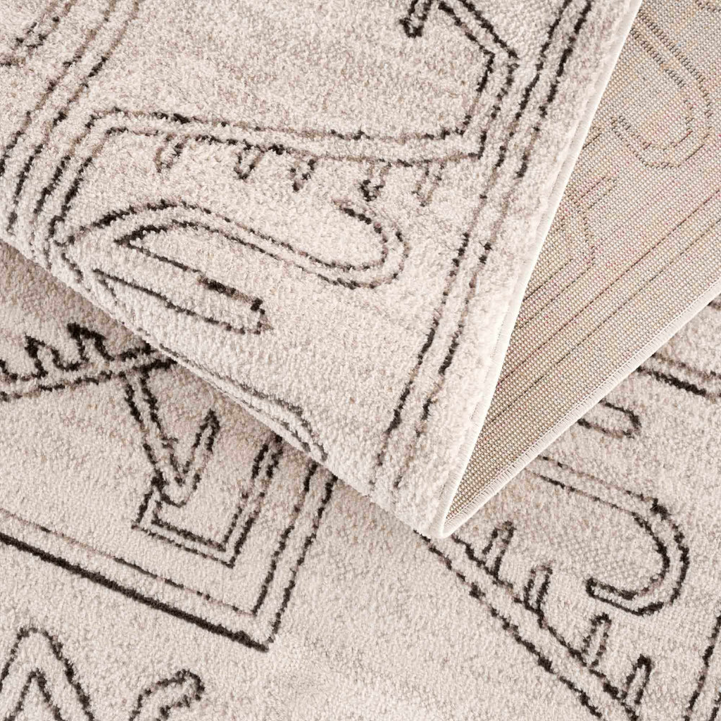 Hauteloom Limited Edition HPTKDIVYAA1 Cream Machine Made Polypropylene Rug