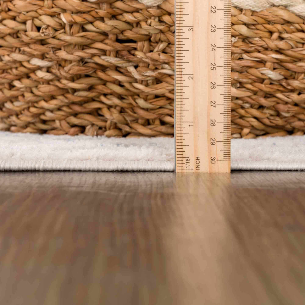 Hauteloom Limited Edition HPTKDIVYAA3 Cream Machine Made Polypropylene Rug