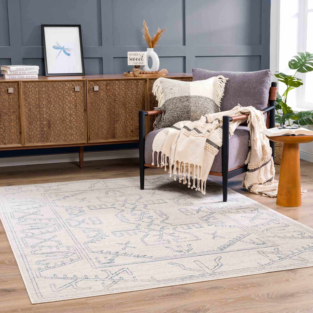 Hauteloom Limited Edition HPTKDIVYAA3 Cream Machine Made Polypropylene Rug