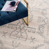 Hauteloom Limited Edition HPTKDIVYAA3 Cream Machine Made Polypropylene Rug