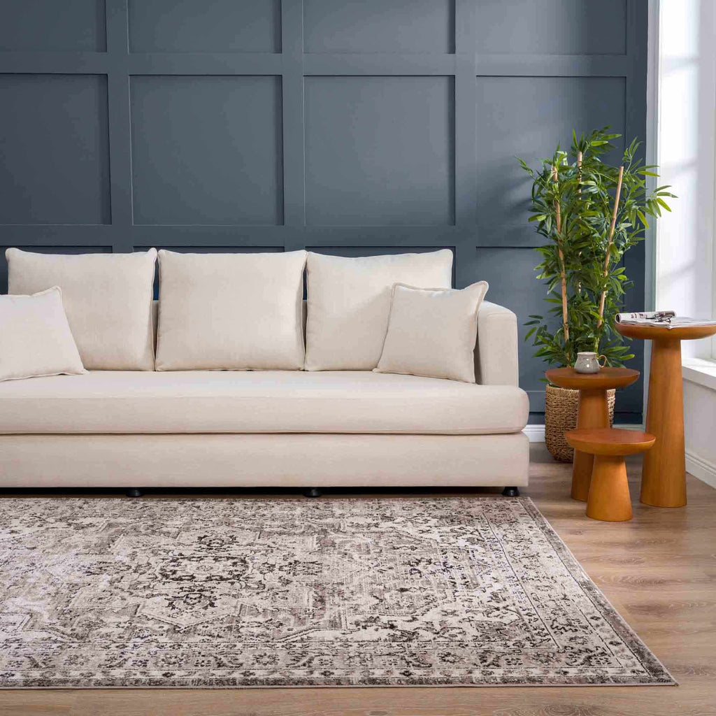 Hauteloom Albie HPTKALBIEA1 Beige Machine Made Polypropylene Rug