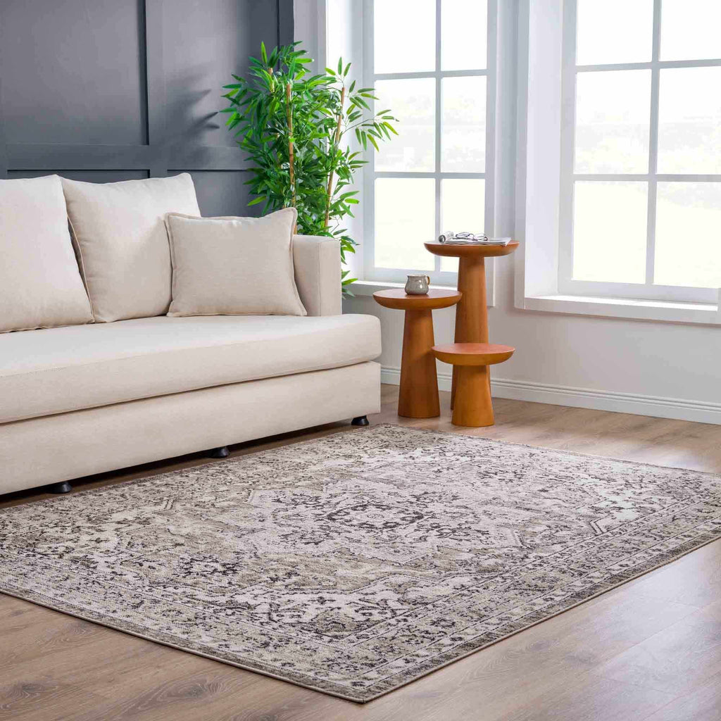Hauteloom Albie HPTKALBIEA1 Beige Machine Made Polypropylene Rug