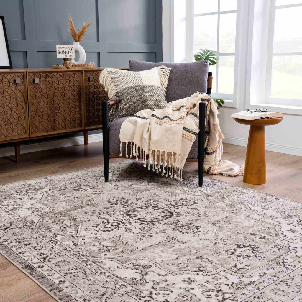 Hauteloom Albie HPTKALBIEA1 Beige Machine Made Polypropylene Rug