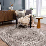 Hauteloom Albie HPTKALBIEA2 Charcoal Machine Made Polypropylene Rug