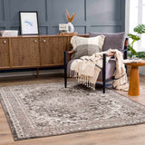 Hauteloom Albie HPTKALBIEA2 Charcoal Machine Made Polypropylene Rug
