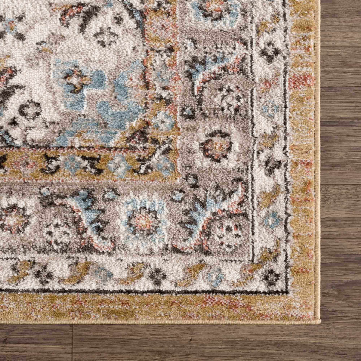Hauteloom Albie HPTKALBIEA3 Gold Machine Made Polypropylene Rug